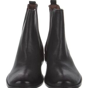 Frye Black Leather Ankle Boots